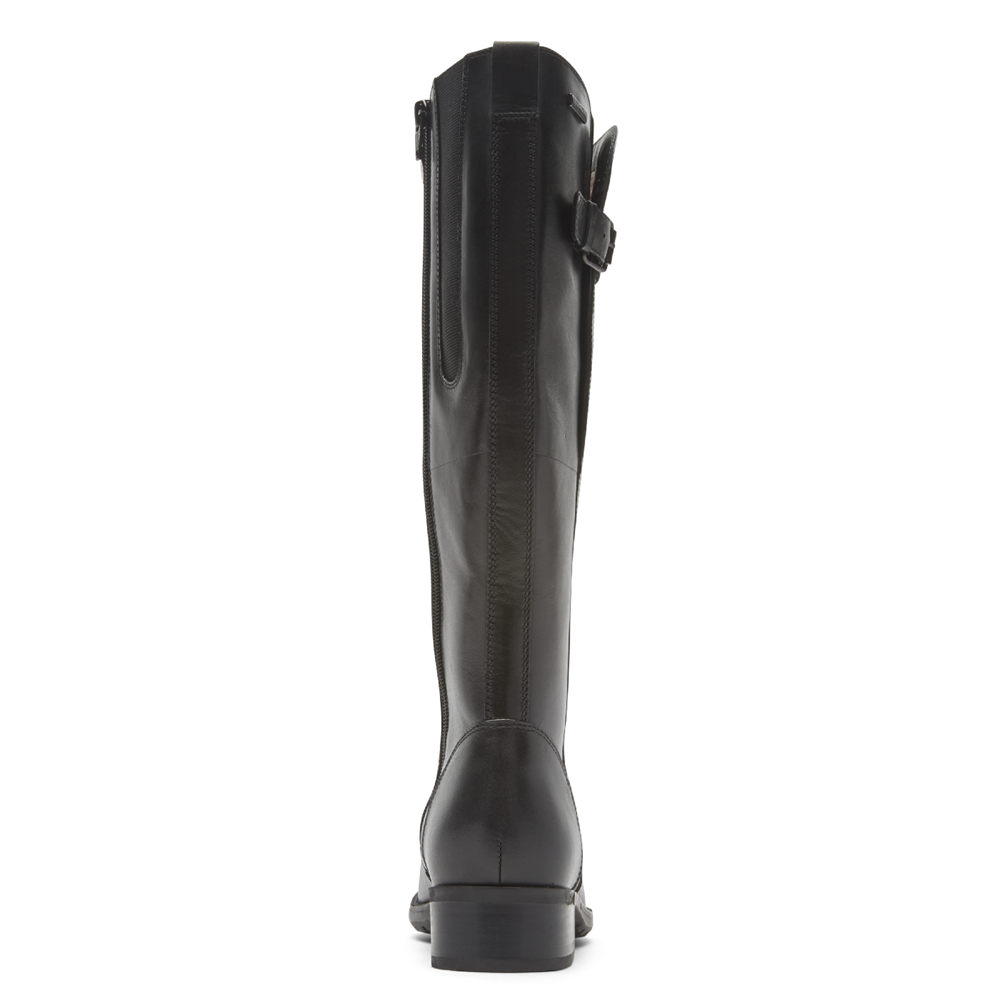 ロック ポート ト ブーツ レディース 黒 - Copley Waterproof Tall - ZVD370591